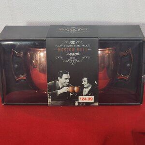 Silver One Intl. Original Brand Stainless Steel Food Safe 19oz Moscow Mule Mugs